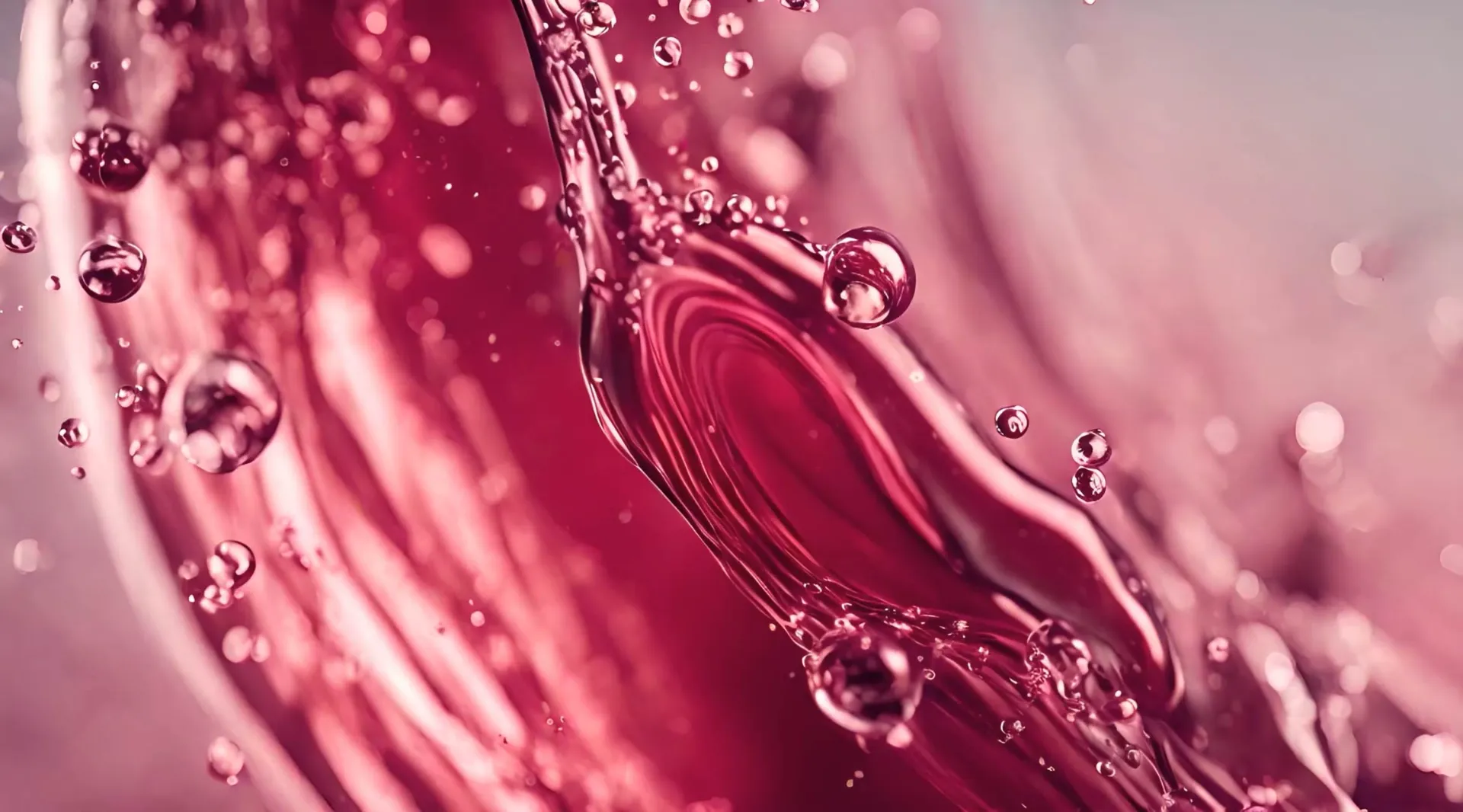 Ruby Waves Abstract Red Fluid Backdrop